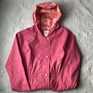 Cat & Jack Girls Sz XL Pink Raincoat with Pockets 🌂